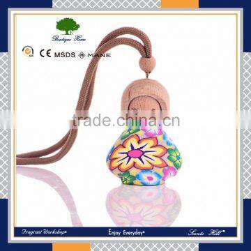 Popular in India and Thailand accept custom order car perfume bottle puppet ceramic car perfume