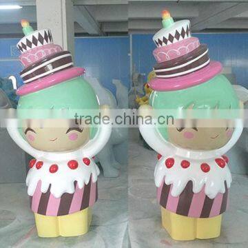 fiberglass decorative cartoon sculpture statue