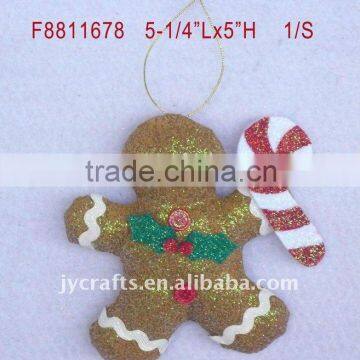 Christmas home decoration of gingerbread man orna