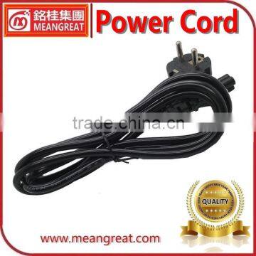 3 Pin Euro Male Plug Power Cable for Electronic Equipment