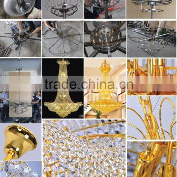 China Supplier Cheap Crystal Led Remote Control Chandelier for Home Lighting photo-6