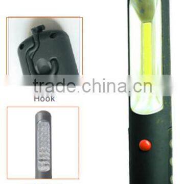 2015 wholesale Rechargeable 3W COB inspection light with magnet and hook