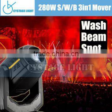 Stage Lighting Manufacturer Wholesale Beam Spot Wash 280W 3 in 1 Moving Head Light photo-2
