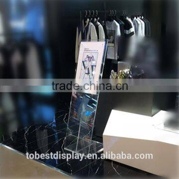 Custom special clear acrylic menu holder, sign display holder