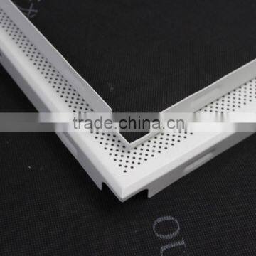 Dia1.8mm Perforated White Waterproof Acoustic Aluminum Sheet Clip in False Ceiling Tiles 600x600mm