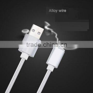 Nylon Braided Fast Charging Micro Usb Data Cable for Samsung