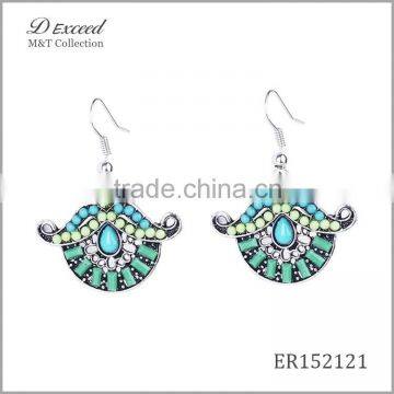 Wholesale Jewelry Promotional Gifts Ethnic Bohemian Native Beaded Dangle Earrings Fancy Bead Drop Earrings