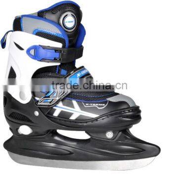 Fashion adjustable ice skate for kid , quality ice hockey with durable ice blade and buckle , kid ice hockey quality