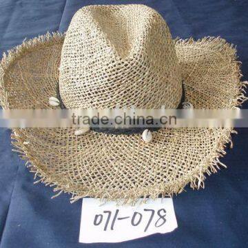 Seagrass straw hat, straw hat,cowboy hat