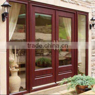 2014 New Products Double Exterior Wooden Door French Door for Balcony