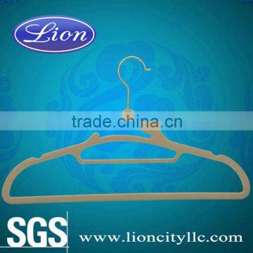 LEC-F5028 Luxury Lady's Top Coat Hanger Flock Hanger