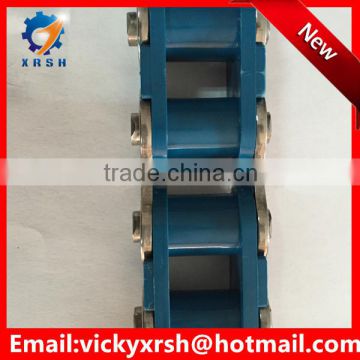 Blue nylon roller and stainless steel plate roller chain for transmission