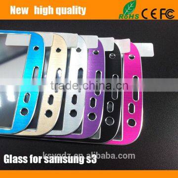 2.5D Color Titanium Alloy Tempered Glass Screen Protector for Samsung S3 photo-3