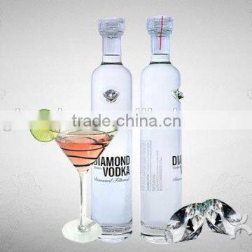 750ml luxy glass vodka bottle with printed logo