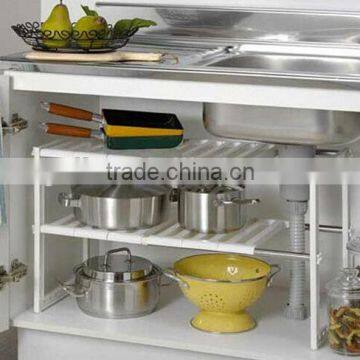 2014 two layers rack kitchen shelf under sink GL2111