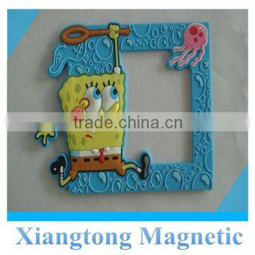 soft pvc fridge magnet photo frame customized shape magnet