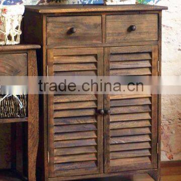 American rural Antique wood shoes cabinet