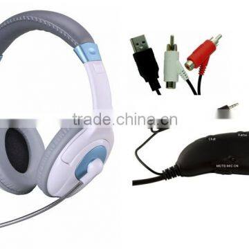 Popular video game headphone for PS3/PS4/xbox360/Wii/PC/Mac