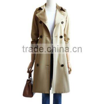 2016 fashionable trench coat for women