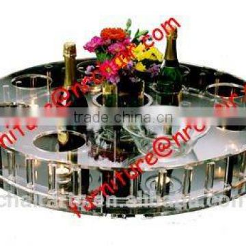 shanghai commercial furniture rotating dinning table Acrylic Lazy Susan