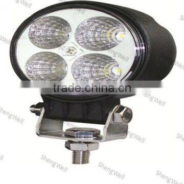 12W 9-32v IP67 Epistar led work light ShengWell auto12month warranty car led work light offrod 12w round led work light