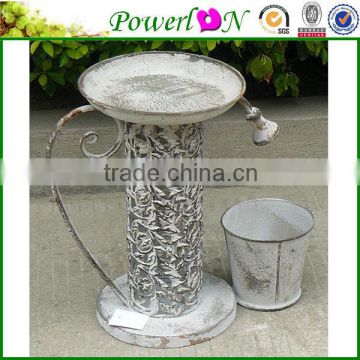 Wholesale Elegant Metal Bird Freeder Plant Pot Garden Ornament For Patio Backyard I29M TS05 X00 PL08-6143