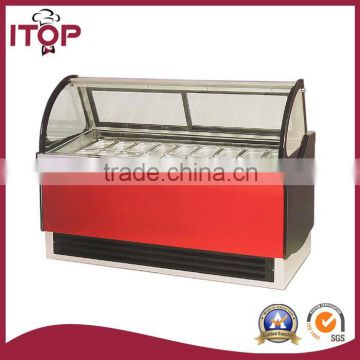 Display cooler Automatic defrosting Ice cream showcase