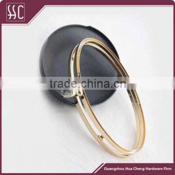 High Quality Oval Shape Bag Clutch & Metal Box Purse Frame With Crystal photo-3