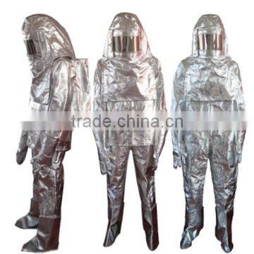 Fire fighting equipments heat resistant fireman suit aluminum suit fire fighting cloth