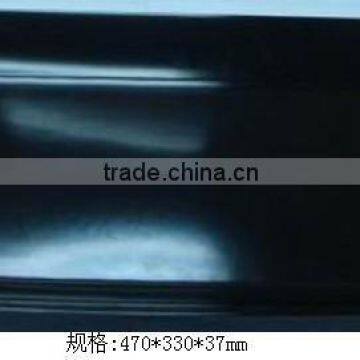 Melamine nice quality plastic black rectangular tray