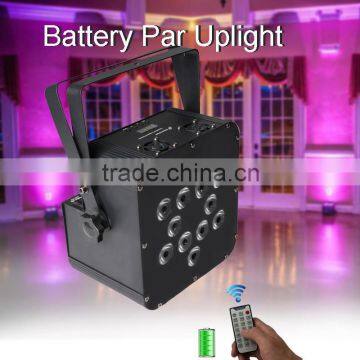 12pcs china led par can light, wedding backdrop decorative ledpar,led battery uplights