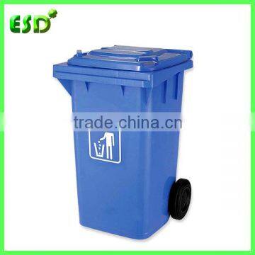 100L Durable Plastic Garbage Bin with Wheels