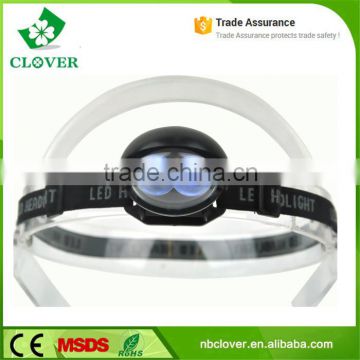 ABS material 50 lumens 2 LED high brightness most powerful headlamp