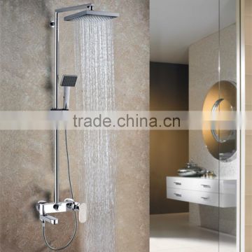 Wall Mounted Chrome Brass Bath & Shower Taps