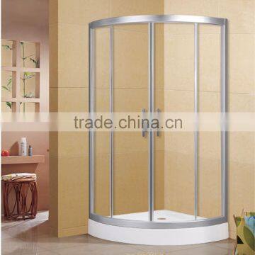 Tempered Glass Modern Durable Frame Shower Room