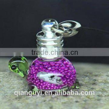 DIY mixed glass vial pendant seals O rings screw or glued cap perfume essential oil bottle rice art for unisex