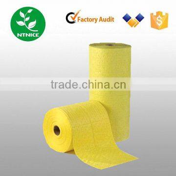 100% PP Yellow Hazchem Absorbent Rolls