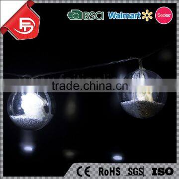 TZFEITIAN garden wedding party cute decoration solar snow falling led christmas string ball light