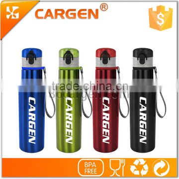 Portable belt flip insulated strainless steel water bottle