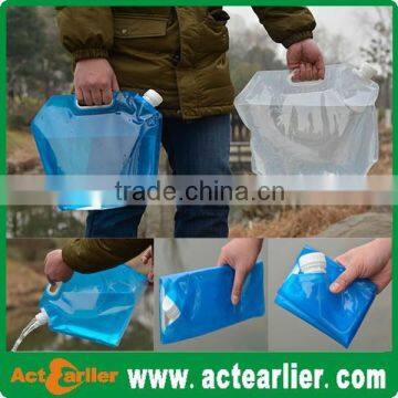 5L 10L 750ML 500ML BPA free foldable plastic water bottle for sports