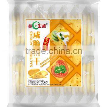 MEIRISHENGJI-310g*12bag Saltine Biscuit/Crackers(shallot Flavour)
