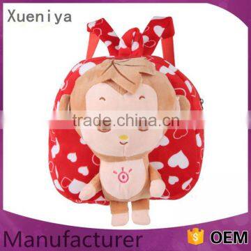 China Toy Factory Soft Toy Cheap Wholesale Custom Kids Animal Backpack