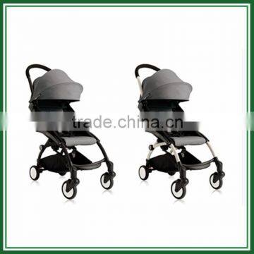 Folded baby stroller new design baby carriage with Grey color better than yoya