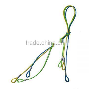 Elastic cord with metal clasp on end