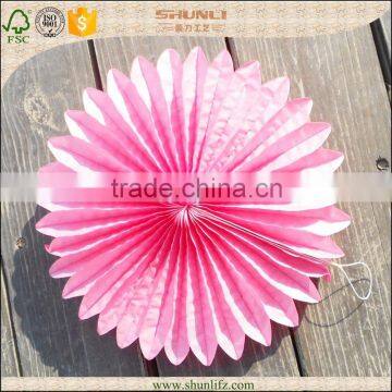 paper decoration wedding round paper folding fan