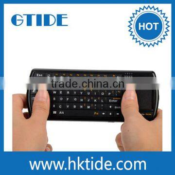 rechargeable usb port abs backlit mini bluetooth keyboard with touchpad for ipad