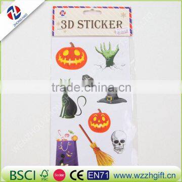 Halloween Pumpkins & Green Ghost Large Temporary Tattoos Cute Big Tattoo Stickers