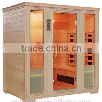 4 person infrared ceramic heat lamp quick slimming sauna capsule