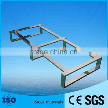 High-grade Polishing Stainless Steel Shoes Display Rack/Shoe Rack Display For Garment Shop