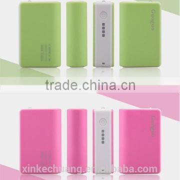 Guoguo Wholesale Cute Colorful Pocket Portable 3600mah Power Bank for Iphone7